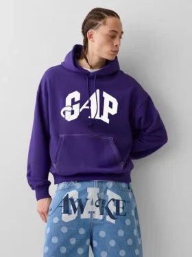 Sudadera con capucha GAP × Awake Ny de tejido grueso y logo oversize