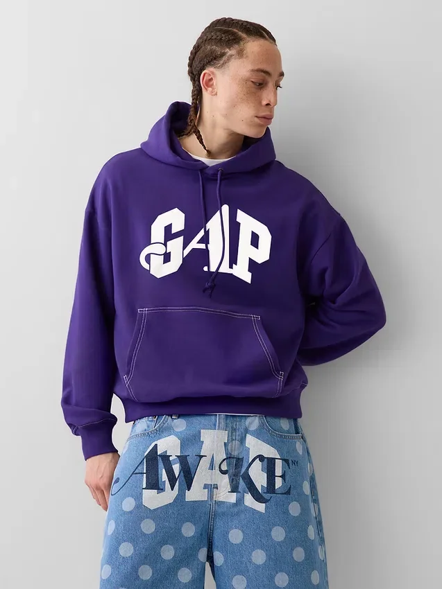 Sudadera con capucha GAP × Awake Ny de tejido grueso y logo oversize