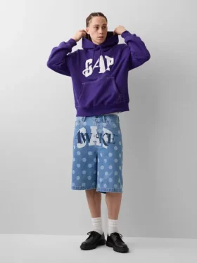 Sudadera con capucha GAP × Awake Ny de tejido grueso y logo oversize