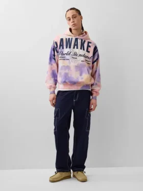 Sudadera con capucha GAP × Awake Ny de tejido grueso y logo oversize