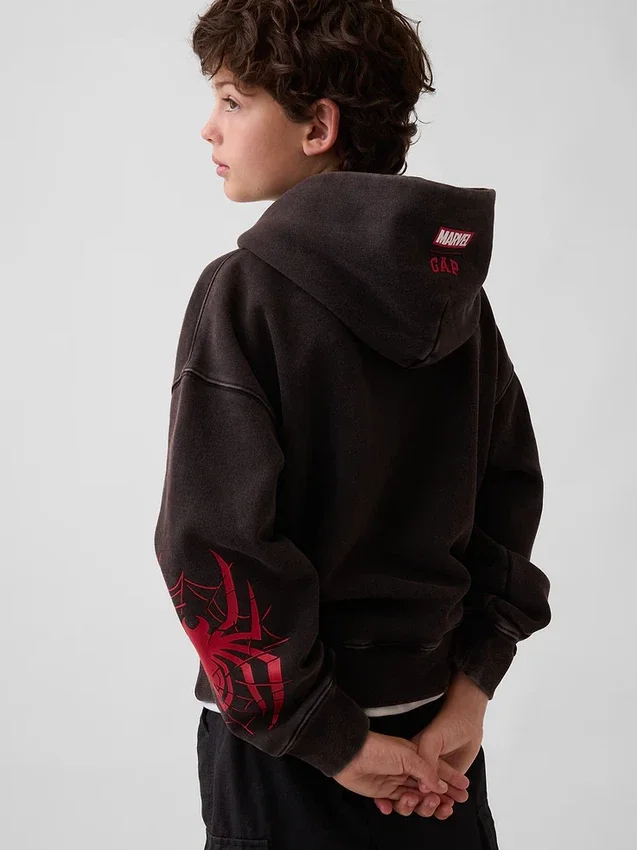 Sudadera con capucha holgada para niños Marvel Vintagesoft Spider-Man