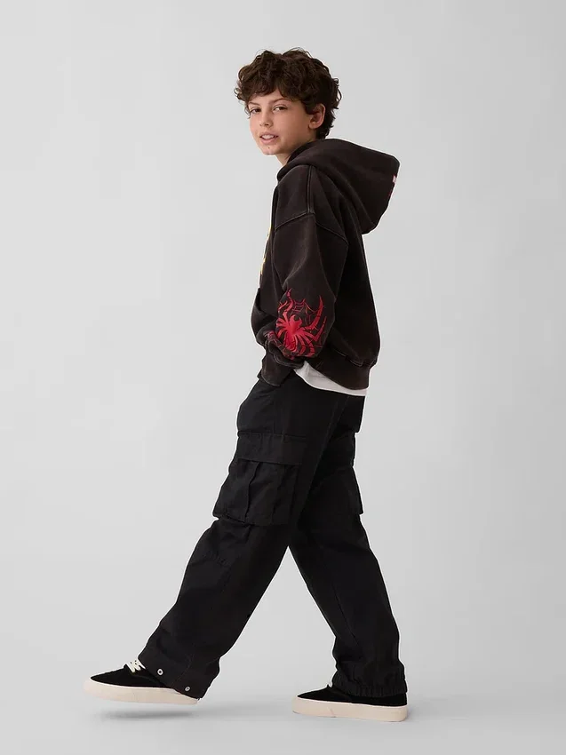 Sudadera con capucha holgada para niños Marvel Vintagesoft Spider-Man