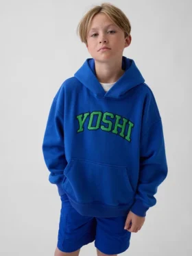 Sudadera con capucha holgada Super Mario Vintagesoft para niños