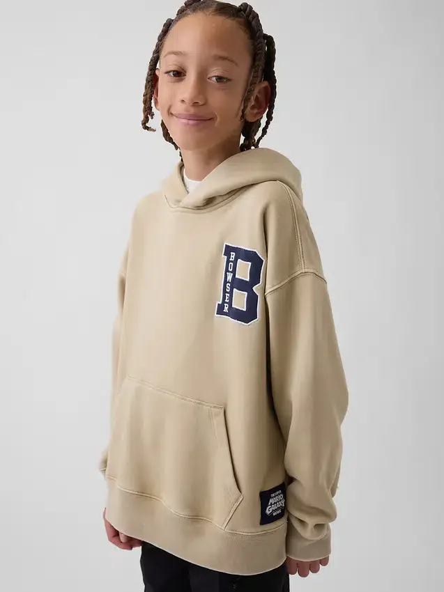 Sudadera con capucha holgada Super Mario Vintagesoft para niños