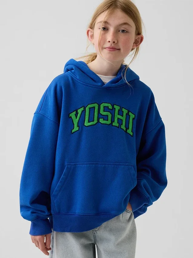 Sudadera con capucha holgada Super Mario Vintagesoft para niños