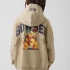 Sudadera con capucha holgada Super Mario Vintagesoft para niños