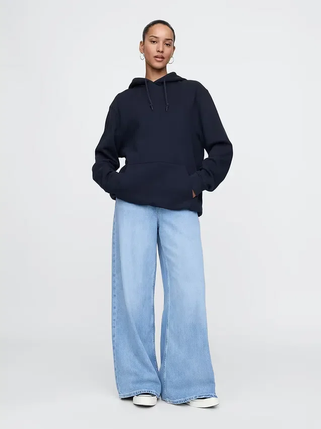 Sudadera con capucha holgada Vintagesoft para adultos