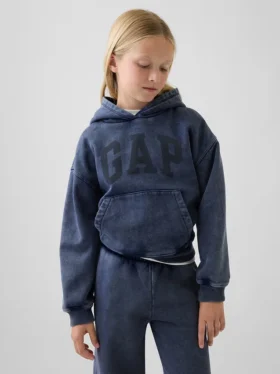 Sudadera con capucha holgada Vintagesoft para niños