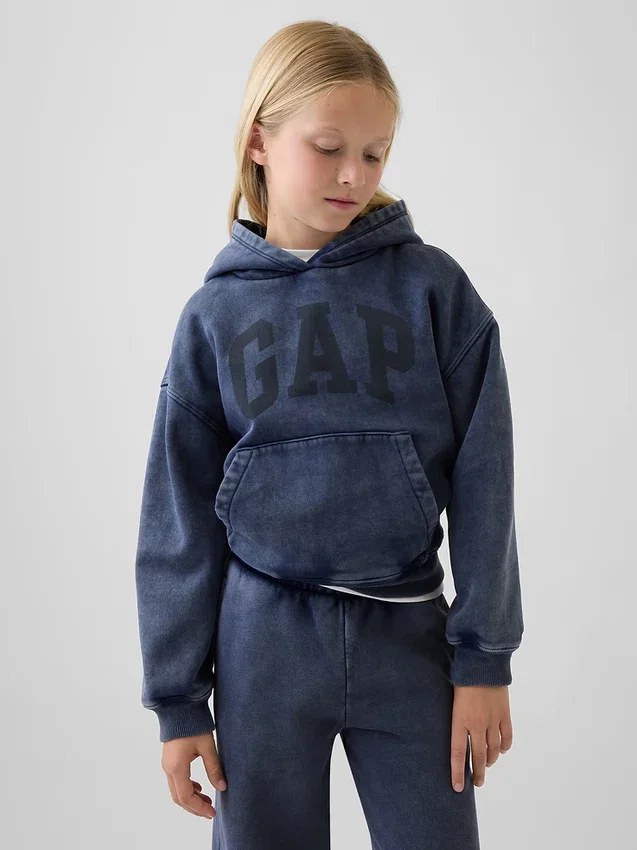 Sudadera con capucha holgada Vintagesoft para niños