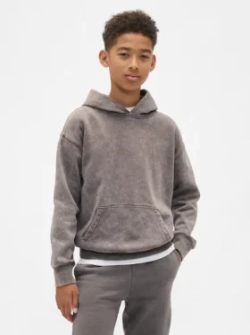 Sudadera con capucha holgada Vintagesoft para niños