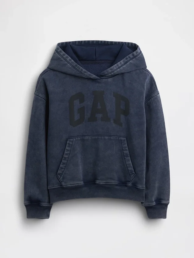 Sudadera con capucha holgada Vintagesoft para niños