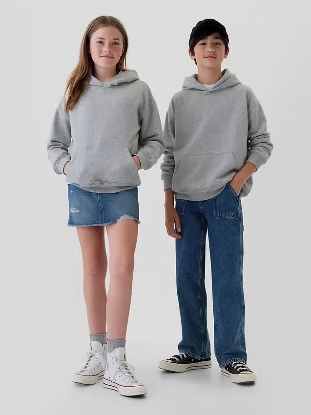 Sudadera con capucha holgada Vintagesoft para niños