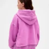 Sudadera con capucha holgada y parches Vintagesoft para niños