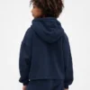 Sudadera con capucha holgada y parches Vintagesoft para niños