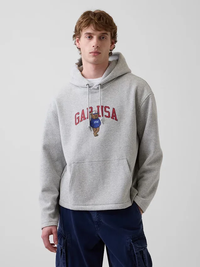 Sudadera con capucha oversize con logo Americana de Vintagesoft