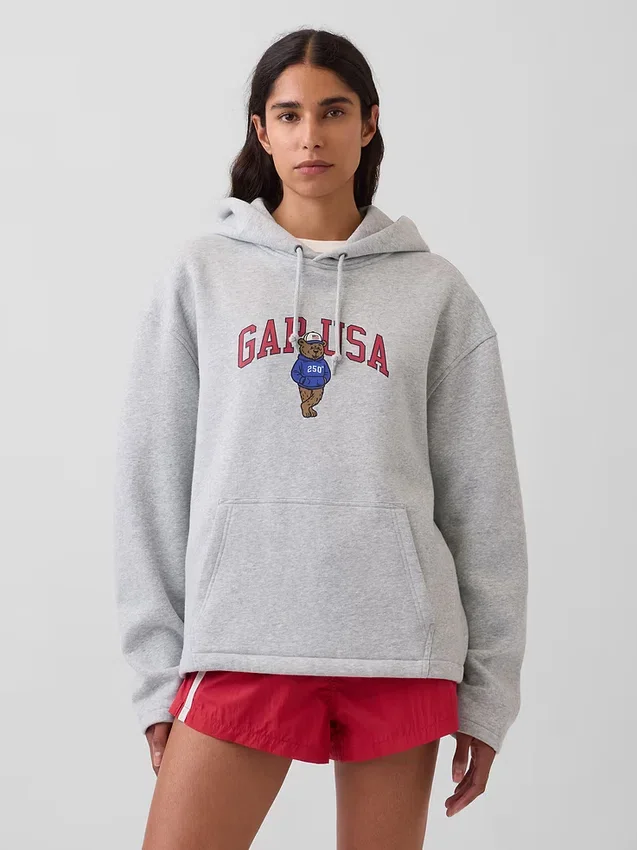 Sudadera con capucha oversize con logo Americana de Vintagesoft