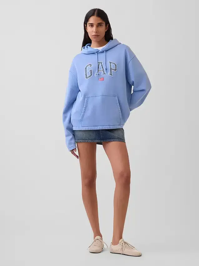 Sudadera con capucha oversize con logo Americana de Vintagesoft