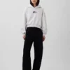 Sudadera con capucha oversize corta con logo Vintagesoft