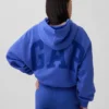 Sudadera con capucha oversize corta con logo Vintagesoft