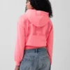 Sudadera con capucha oversize corta con logo Vintagesoft