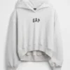 Sudadera con capucha oversize corta con logo Vintagesoft