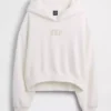 Sudadera con capucha oversize corta con logo Vintagesoft