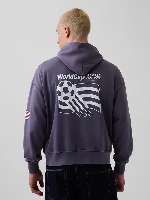 Sudadera con capucha oversize de felpa Vintagesoft de la Copa Mundial de la FIFA™