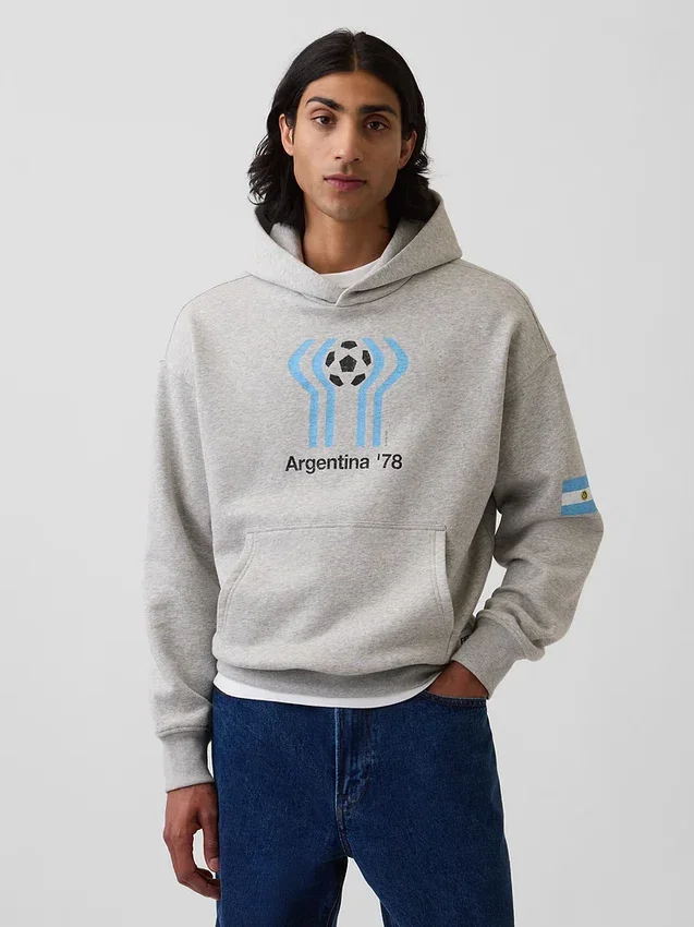 Sudadera con capucha oversize de felpa Vintagesoft de la Copa Mundial de la FIFA™