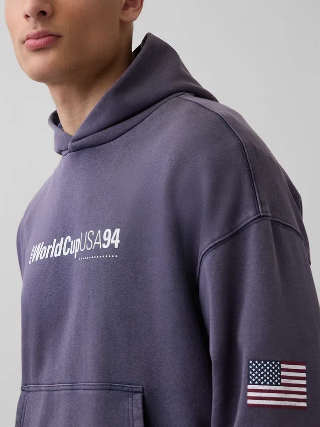 Sudadera con capucha oversize de felpa Vintagesoft de la Copa Mundial de la FIFA™