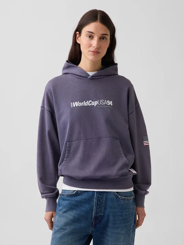 Sudadera con capucha oversize de felpa Vintagesoft de la Copa Mundial de la FIFA™