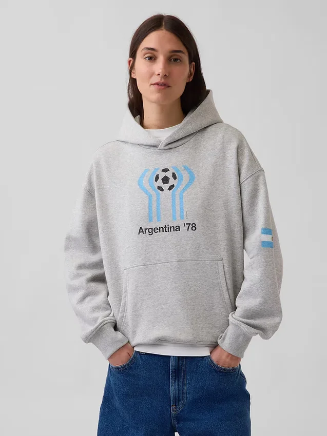 Sudadera con capucha oversize de felpa Vintagesoft de la Copa Mundial de la FIFA™