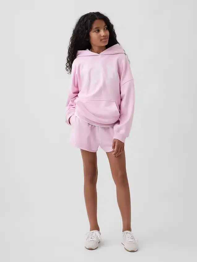Sudadera con capucha oversize de felpa Vintagesoft para niños