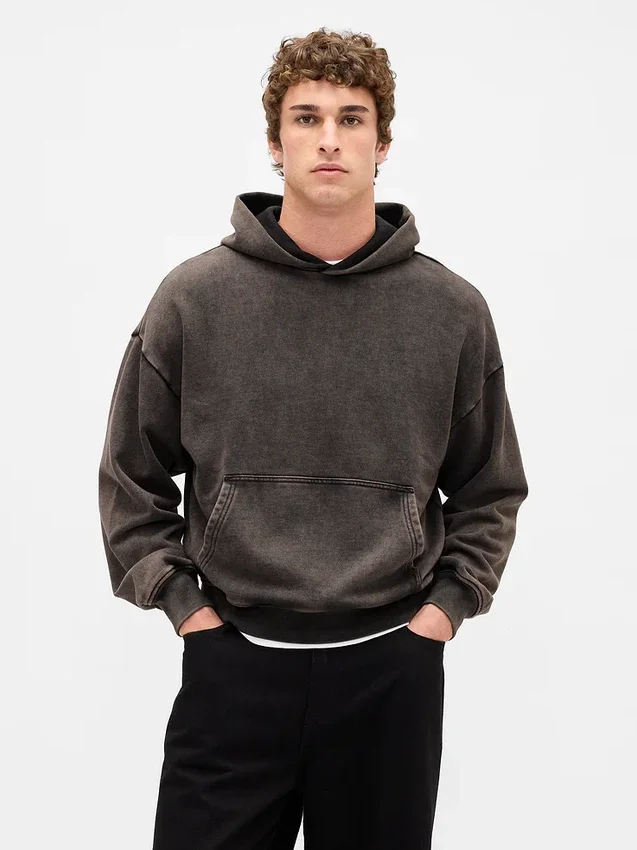 Sudadera con capucha oversize de peso pesado para adultos
