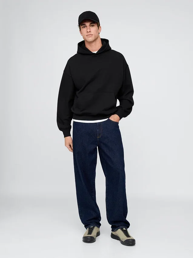 Sudadera con capucha oversize de peso pesado para adultos