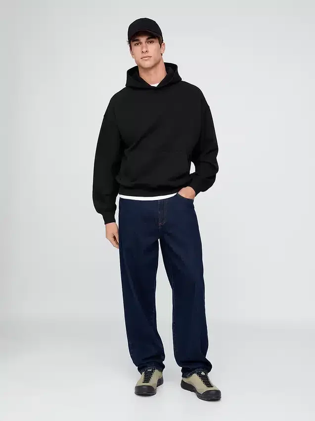 Sudadera con capucha oversize de peso pesado para adultos