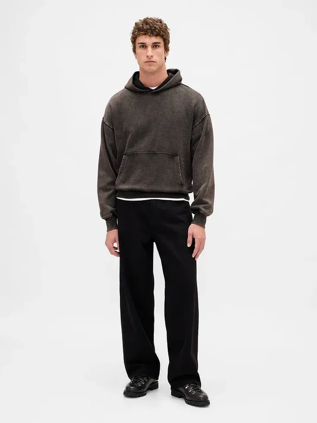 Sudadera con capucha oversize de peso pesado para adultos