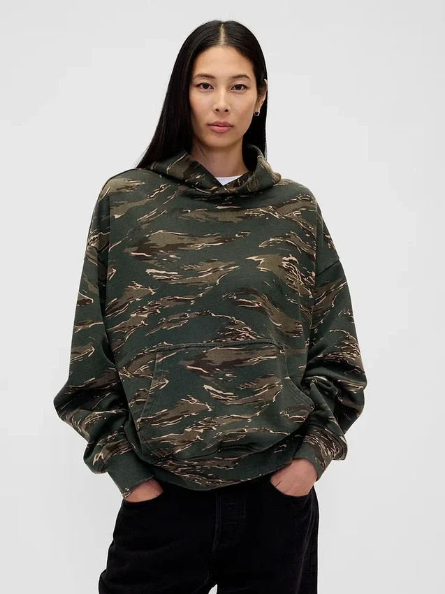 Sudadera con capucha oversize de peso pesado para adultos