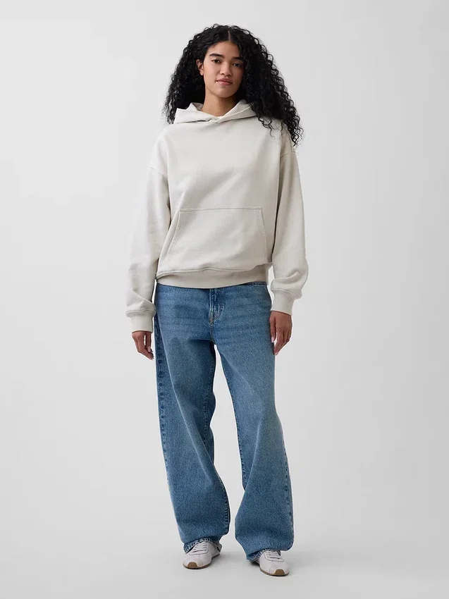 Sudadera con capucha oversize de peso pesado para adultos
