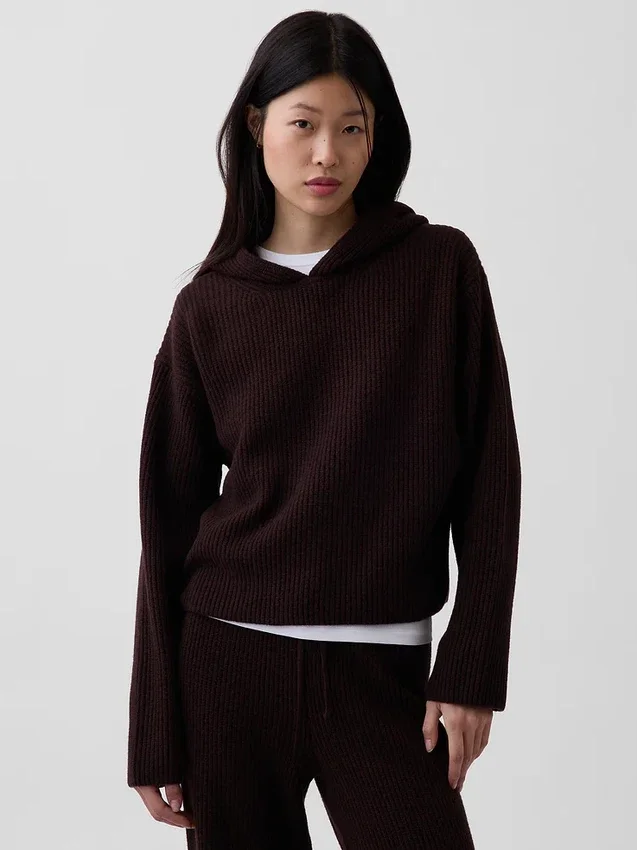 Sudadera con capucha oversize de punto Shaker de CashSoft