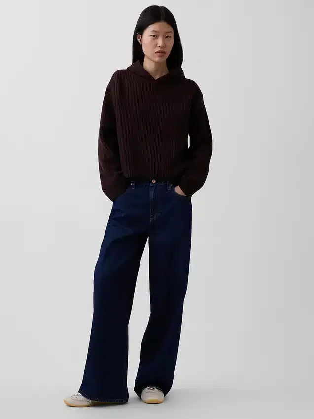 Sudadera con capucha oversize de punto Shaker de CashSoft