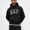 Sudadera con capucha oversize para adultos de felpa francesa extra gruesa con logo