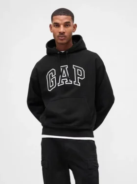 Sudadera con capucha oversize para adultos de felpa francesa extra gruesa con logo