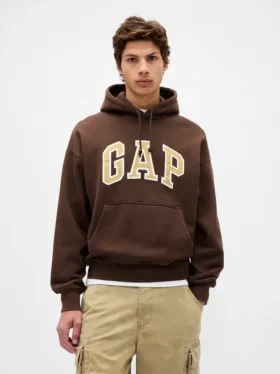 Sudadera con capucha oversize para adultos de felpa francesa extra gruesa con logo