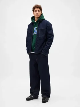 Sudadera con capucha oversize para adultos de felpa francesa extra gruesa con logo