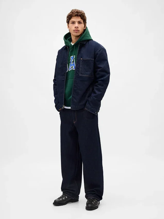 Sudadera con capucha oversize para adultos de felpa francesa extra gruesa con logo