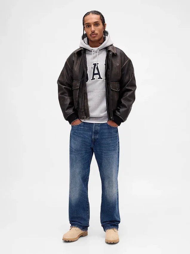 Sudadera con capucha oversize para adultos de felpa francesa extra gruesa con logo