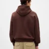 Sudadera con capucha oversize para adultos de felpa francesa extra gruesa con logo