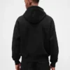 Sudadera con capucha oversize para adultos de felpa francesa extra gruesa con logo