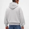 Sudadera con capucha oversize para adultos de felpa francesa extra gruesa con logo