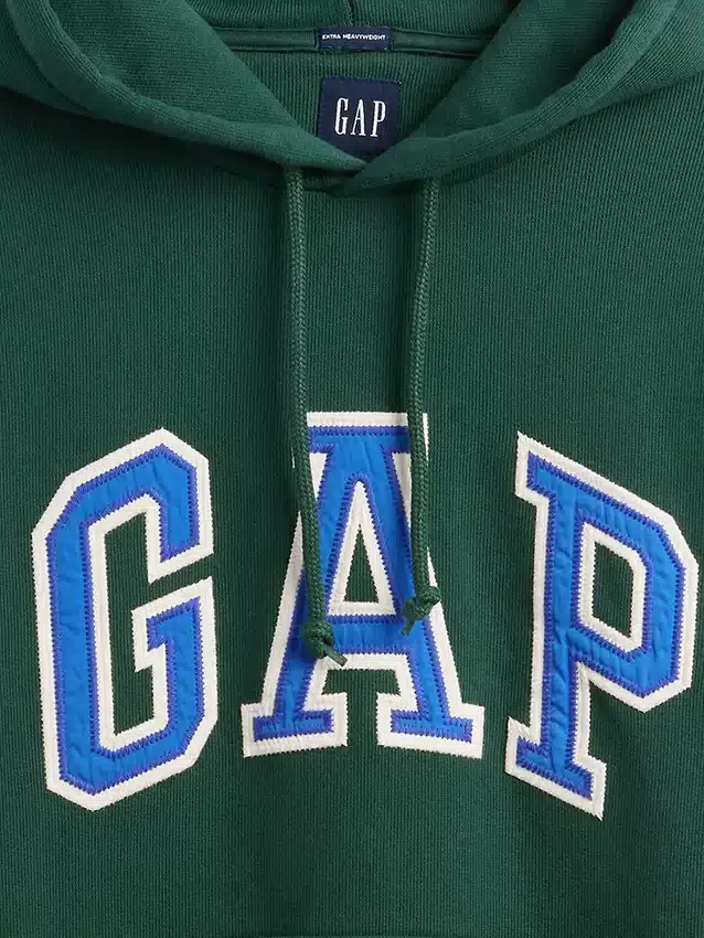 Sudadera con capucha oversize para adultos de felpa francesa extra gruesa con logo
